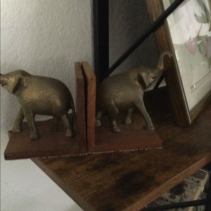 Brass book ends